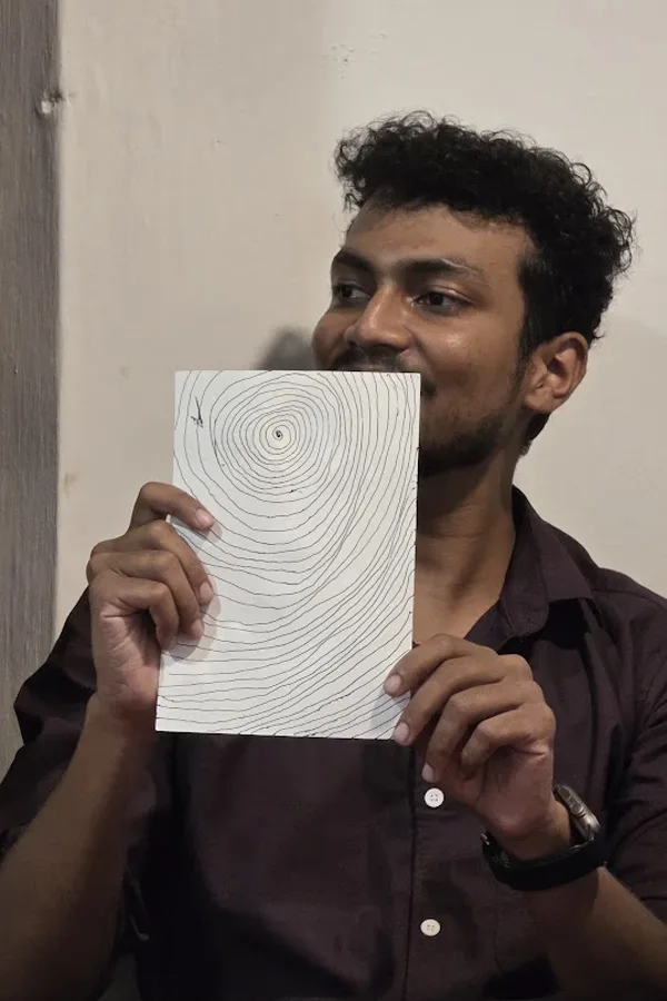 Spirals, drawn by hand